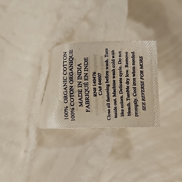 💕FAHERTY💕 Dream Cotton Gauze Jamesport Romper ~ White Medium M NWT - Picture 16 of 16